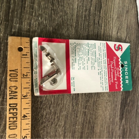 Vtg NOS Singer Zipper Cording Foot - Picture 9 of 10